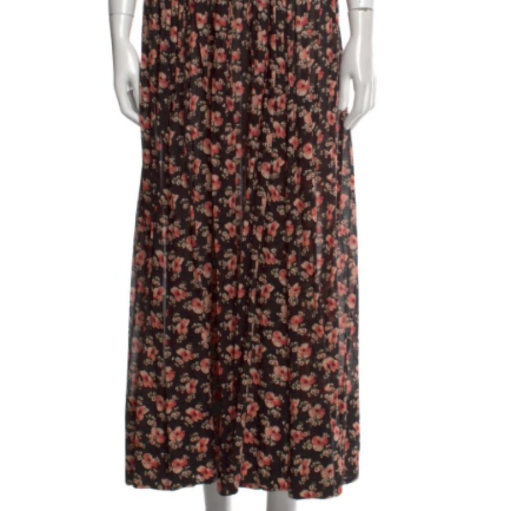 Doen Sol Shirred Cotton Maxi Dress in Poppy XS - Picture 5 of 10